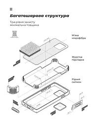 Чехол ArmorStandart ICON для OPPO A17 4G Camera cover Dark Blue (ARM64849) - мініатюра 6