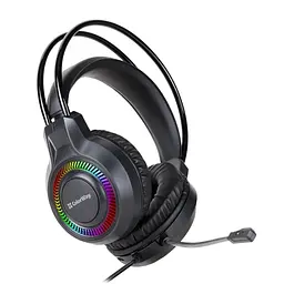 Навушники GlowCore RGB, Black, 3.5 мм, мікрофон ColorWay teh0027968 - мініатюра 3