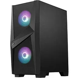 Корпус MSI MAG FORGE 100R, чорний, без БЖ, Mid Tower, для ATX / Micro-ATX / Mini-ITX, 2xUSB 3.2, макс. CPU - 160 мм / VGA - 330