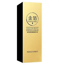 Антивікова сироватка для обличчя з гіалуроновою кислотою та золотом Images Gold Flakes 100 мл - мініатюра 2