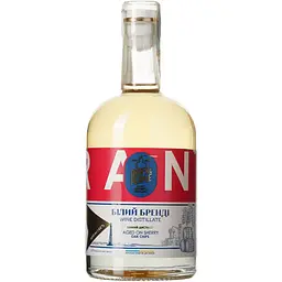 Виний дистилят Дрофа&Люди Білий Бренді Aged on Sherry Oak Chips 42% 0.5 л  - мініатюра 2