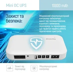 Пристрій безперебійного живлення ColorWay CW-PB100LI3WT 10000mAh 21W (CW-PB100LI3WT) - мініатюра 11