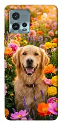 TPU чохол Demsky Flowery labrador для Motorola Moto G72
