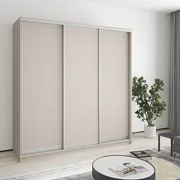 Шафа-купе тридверна MebelStar Комбо AL 3ДСП 200x60x210 см Кашемір (MBS-3312)