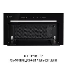 Витяжка повновбудована Perfelli Design Filini 5 Nero Silenzio - мініатюра 4