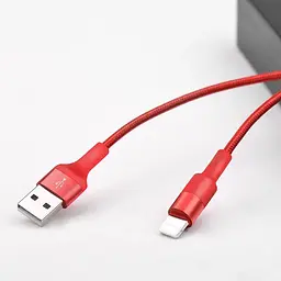 Кабель Hoco X26 Xpress Lightning 1m red - мініатюра 2