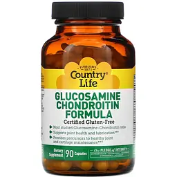 Глюкозамен Country Life Glucosamine Chondroitin Formula 90 капсул