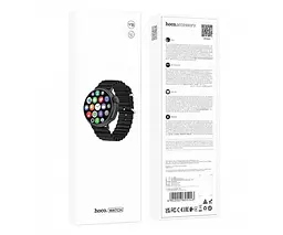Розумний годинник Hoco Smart Sports Watch Y18 call version з функцією дзвінка чорний (6942007605243) - мініатюра 3