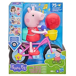Інтерактивний ігровий набір PEPPA FIGURINES – ПЕППА НА ВЕЛОСИПЕДІ Peppa Pig G2177
