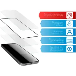 Скло захисне ACCLAB Full Glue Samsung A22 (1283126512551) - мініатюра 3