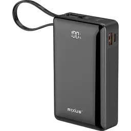 Зовнішній акумулятор Rixus RXPB02B 20000mAh 22.5W Black (A00004674) [172724]