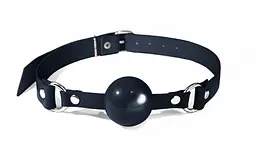 Силіконовий кляп з кулькою Feral Feelings - Ball Gag (Black/Black): Для рольових ігор та БДСМ