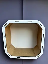 Подарункова коробка квадратна (ХДФ) 29x29x10 см. №14 - мініатюра 4
