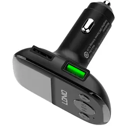 FM модулятор трансмітер блютуз LDNIO C706Q Bluetooth 2 USB чорний - мініатюра 3