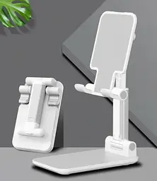 Підставка для телефону, смартфона, Folding desktop phone stand Біла - мініатюра 4