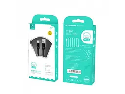 Кабель SkyDolphin S06T LED Smart Power USB-Type-C 1м, Black (USB-000557) - мініатюра 2