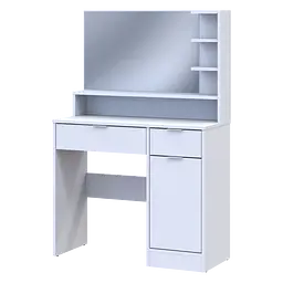 Туалетний столик Doros Естель Білий ДСП 90х38х135 (41516035) - мініатюра 5