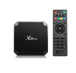 Медіаплеєр Андроїд приставка Smart TV Box X96 Mini W2 Android 11 2 Гб/16Гб