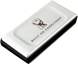 Накопичувач зовнішній SSD Portable USB 1.0ТB Kingston XS2000 BoC Silver (SXS2000/1000GA) - мініатюра 2
