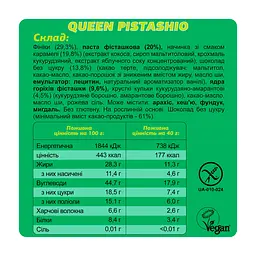 Протеїновий батончик (Fizi Bar Guilty Pleasure) — 10 × 45 г, queen фісташка - мініатюра 3