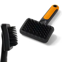 Масажна щітка для вичісування шерсті Fiskars Massage Brush 9 см (2009140) - мініатюра 2