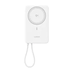 Батарея універсальна Ugreen 10000mAh 30W 1xUSB-C + 15W Magnetic Wireless + cable USB-C white (75983B)
