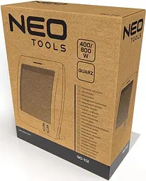 Инфракрасный кварцевый обогреватель 800Вт Neo Tools 90-112 White - мініатюра 9