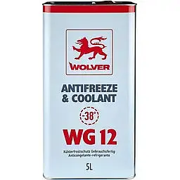 Антифриз WOLVER Antifreeze & Coolant WG12+ червоний 5л - мініатюра 2