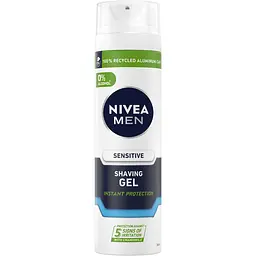 Набір: гель для гоління Nivea Men для чутливої шкіри 200 мл + лосьйон після гоління Nivea Men для чутливої шкіри 100 мл - мініатюра 2
