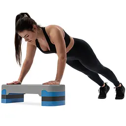 Степ платформа Hop-Sport HS-PP020AS сіро-синя - мініатюра 5