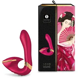 Вагінально-кліторальний вібратор Shunga Soyo Raspberry - мініатюра 6