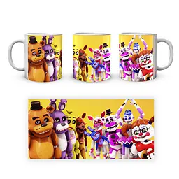 Кружка GeekLand Five Nights At Freddys П'ять ночей з Фредді Аніматроніки Жовтий фон FN.02.393 - мініатюра 4