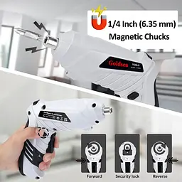 Електрична викрутка, акумуляторний акумуляторний інструмент Goldsea Cordless Screwcrew та набір бездротових електричних викруток - мініатюра 4