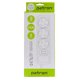 Мережевий фільтр живлення Patron EXT-PN-SP-1033, 3m Black (EXT-PN-SP-1033) - мініатюра 3