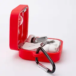 Чохол-накладка DK Silicone Candy Friendly з карабіном для Nothing Ear (2) (red) - мініатюра 3