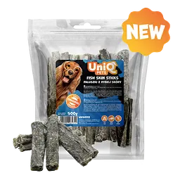 Ласощі для собак UniQ PETS Палички з рибної шкіри 500 г