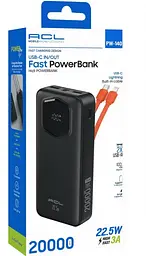Портативний повербанк ACL PW-140 Power bank 20000 мАг Чорний (2104618844) - мініатюра 5