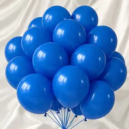 Надувні повітряні кульки Gemar 26 см (10") 100 шт наповнення повітрям або гелієм Синій - мініатюра 2