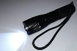 Кишеньковий ручний акумуляторний ліхтар WD RB-234 із зумом T6+COB 18650 Micro-USB zoom Чорний - мініатюра 7