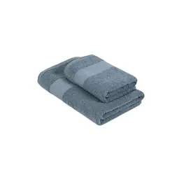 Рушник махровий Lotus Home - Dena navy сіро-синій 50x90 - мініатюра 7