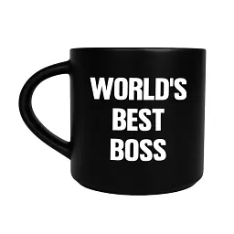 Чашка «World's best BOSS» чорна