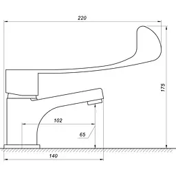 Змішувач для умивальника Topaz CLINIC TCL-15011 (21458) - мініатюра 6