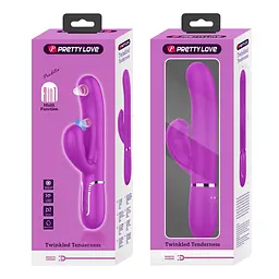 Вібратор Pretty Love Twinkled Tenderness Dark Pink - мініатюра 3