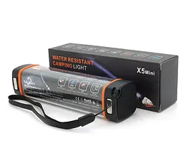 Туристический кемпинговый фонарь-лампа Voltronic X5-mini с функцией PowerBank, с магнитом - мініатюра 2