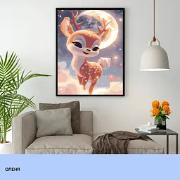 Набір для розпису по номерах "Оленя" 40*50 см, IDEA2-GX47059, ТМ "99IDEAS" - мініатюра 3
