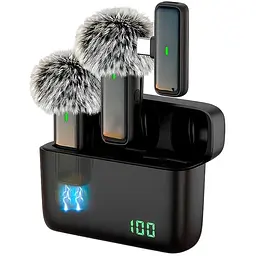 Петличка бездротова DuoMic C-Pro з зарядним кейсом USB Type C бездротовий мікрофон 2 шт