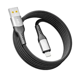 Кабель для подзарядки USB Ridea RC-US42 UltraStrong USB-Lightning 12W 5V/2.4A 2 м Черный