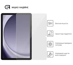 Захисне скло для планшета Samsung Galaxy Tab A9+ (SM-X210/X216), Glass.CR, загартоване скло 9H, 2.5D, повне проклеювання, з олеофобним покриттям, проста установка та сумісність з чохлами всіх типів (Case friendly), ArmorStandart (ARM70985) - мініатюра 2