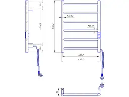 Сушарка для рушників Ardesto Classik-TR K (6.1.0600.06.WM) - мініатюра 4