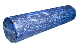 Масажний ролик (роллер) гладкий Power System PS-4089 Hexa Camo Roller Black/Blue (60x15см) (PS_4089BB-0)